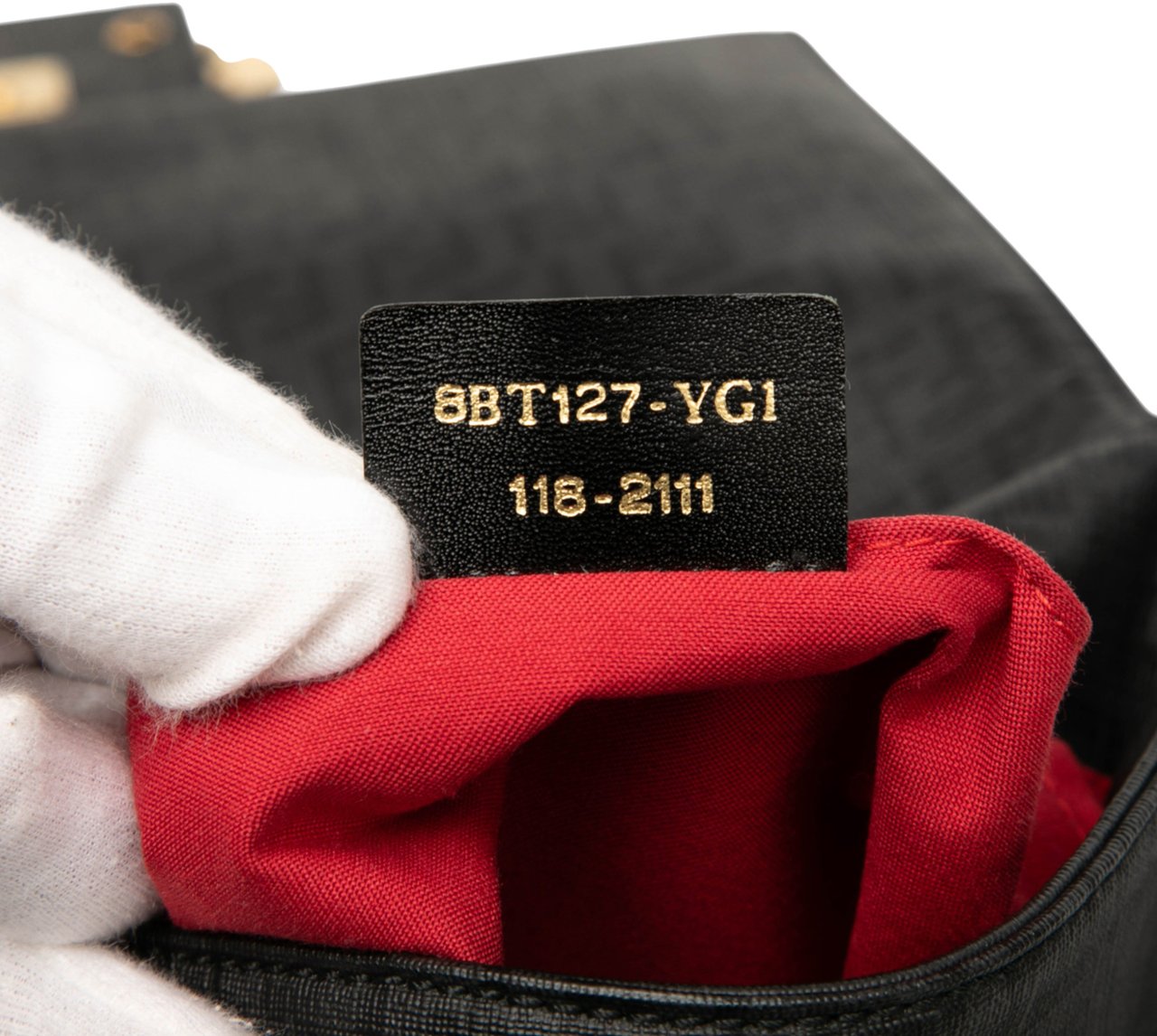 Fendi Zucchino Spalmati Crossbody Zwart