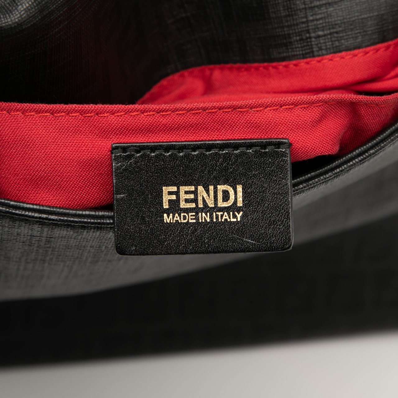 Fendi Zucchino Spalmati Crossbody Zwart