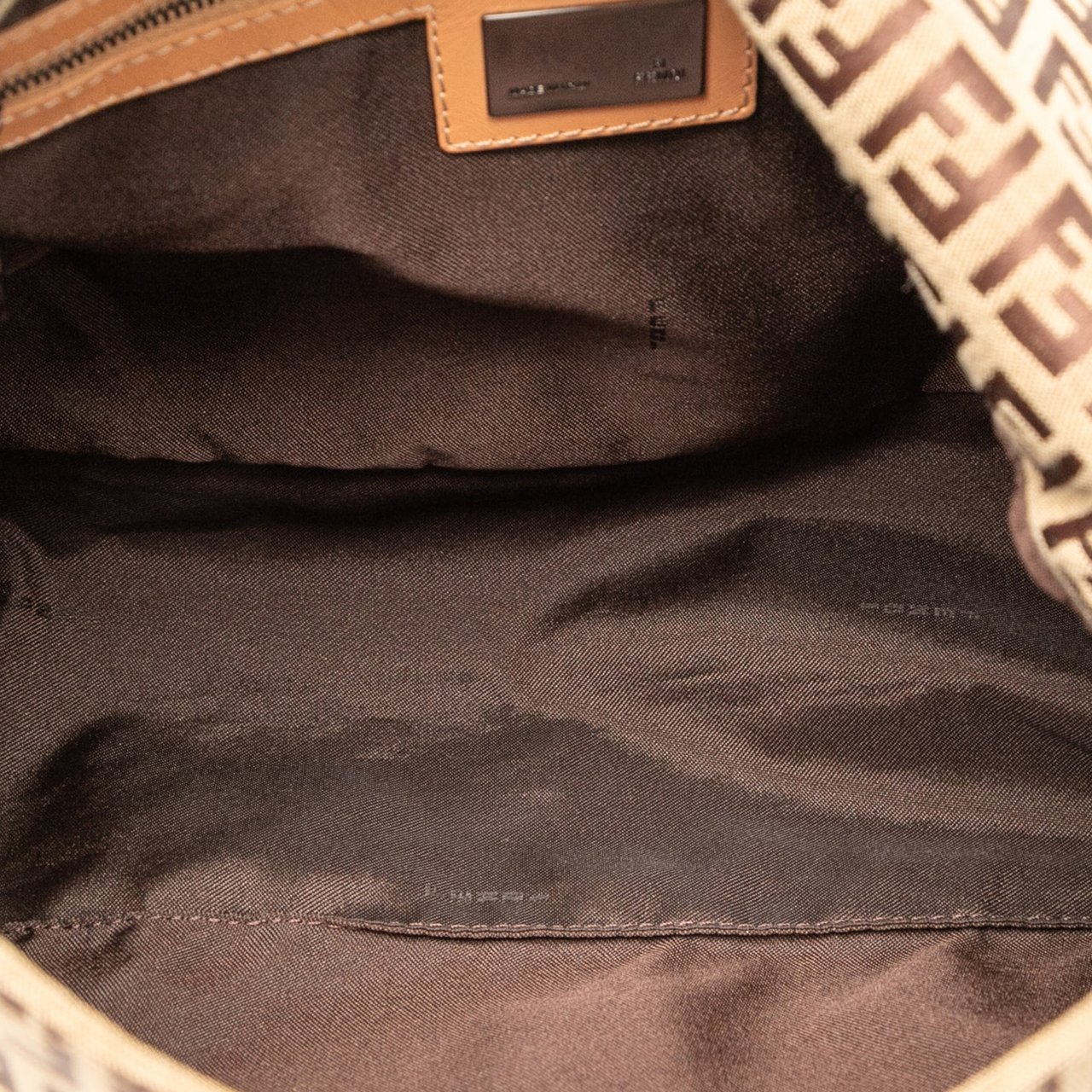 Fendi Zucchino Canvas Mamma Forever Bruin