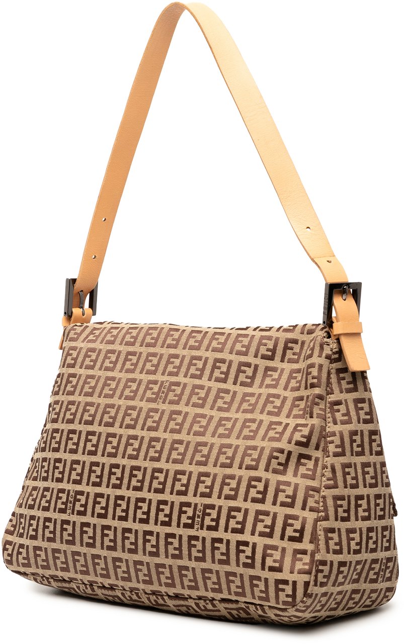 Fendi Zucchino Canvas Mamma Forever Bruin