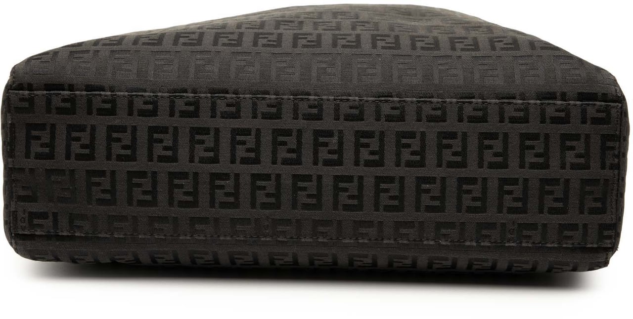 Fendi Zucchino Canvas Tote Zwart
