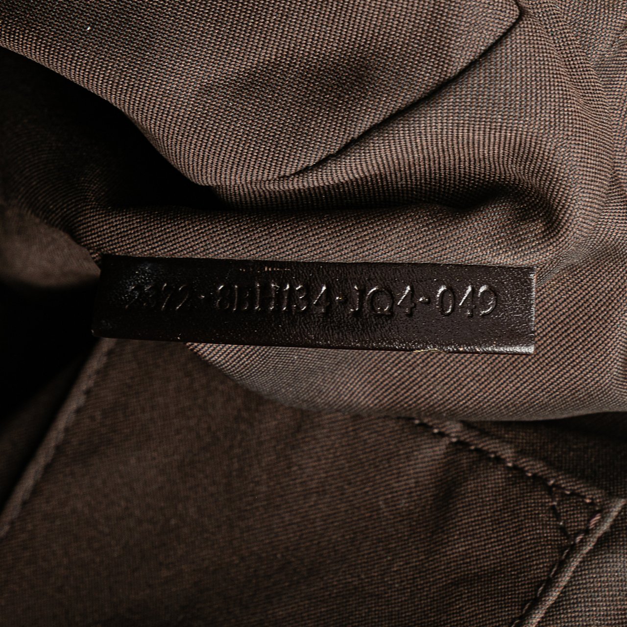 Fendi Zucchino Canvas Tote Bruin