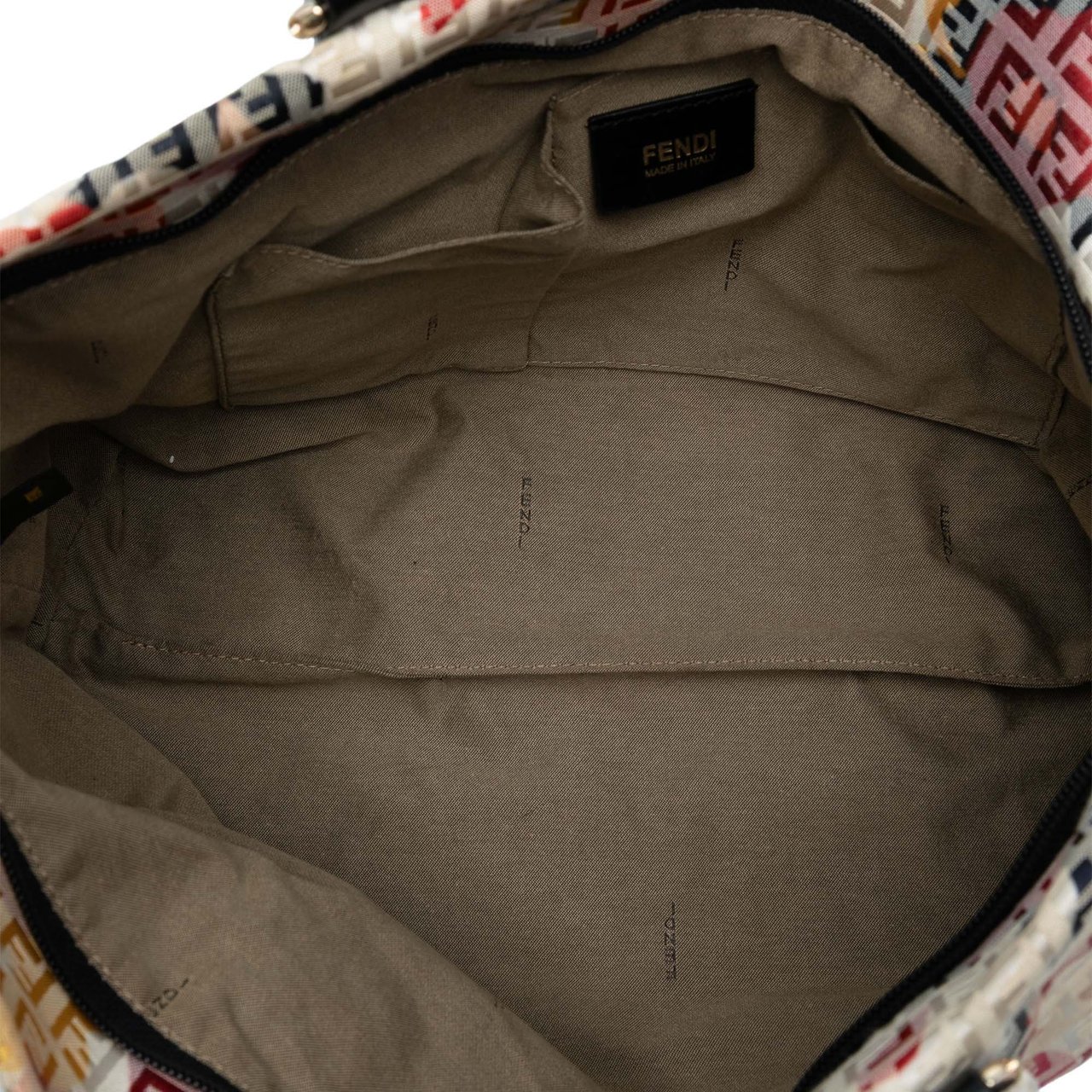 Fendi Zucchino Canvas Floral Forever Tote Grijs