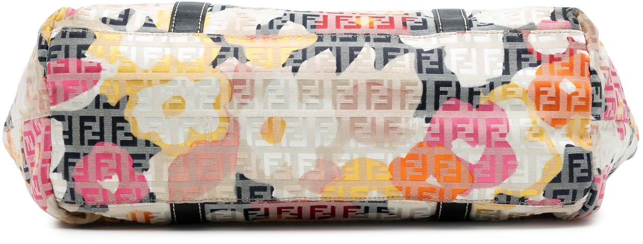 Fendi Zucchino Canvas Floral Forever Tote Grijs