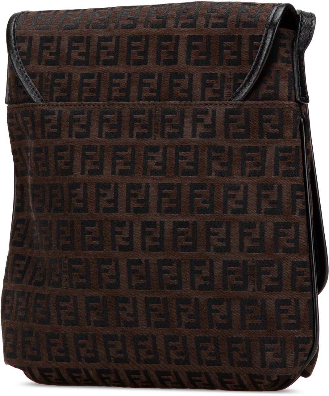Fendi Zucchino Canvas Crossbody Bruin