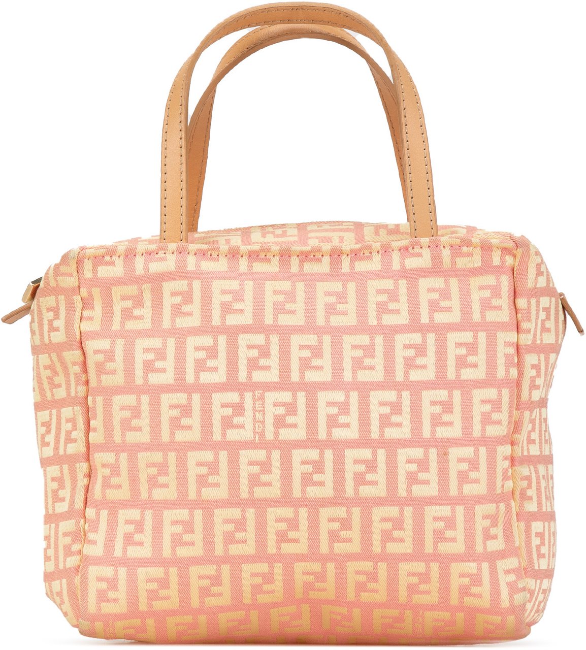 Fendi Mini Zucchino Canvas Handbag Roze