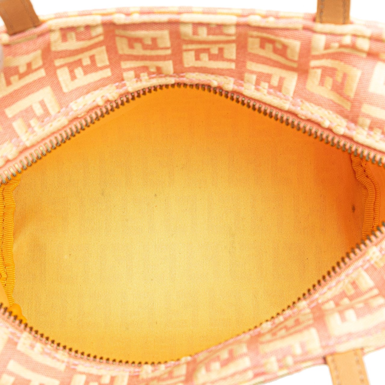 Fendi Mini Zucchino Canvas Handbag Roze