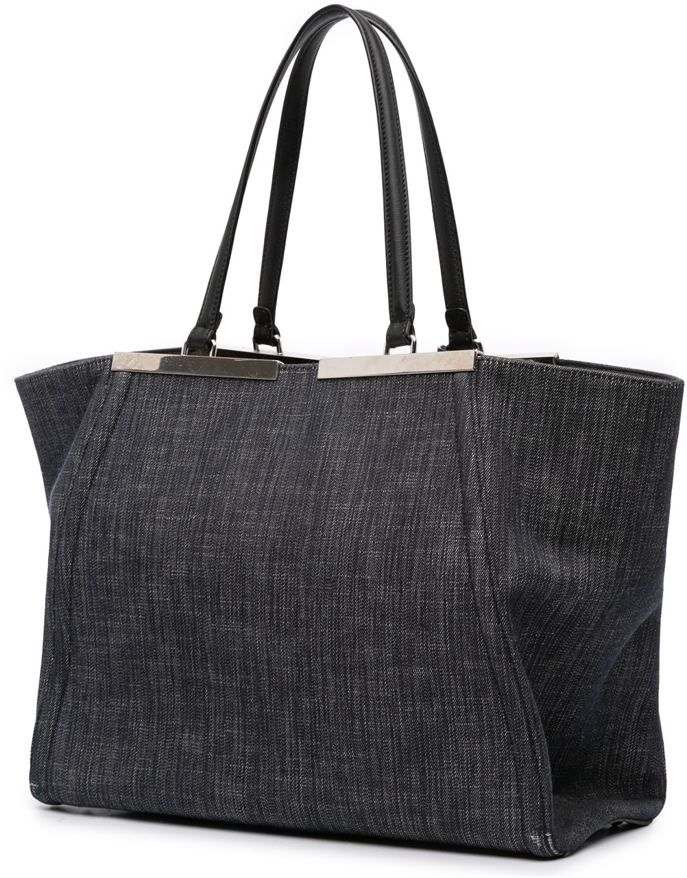 Fendi Denim 3Jours Tote Zwart