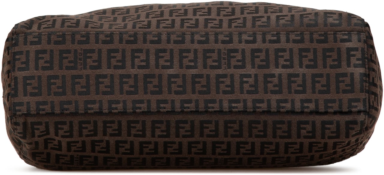 Fendi Zucchino Canvas Tote Bruin