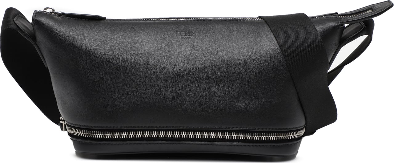 Fendi Sarah Coleman Leather Fisheye Belt Bag Zwart