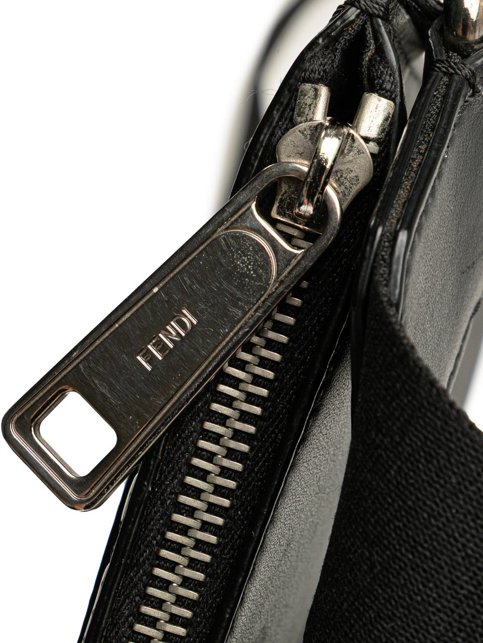 Fendi FF Embossed Leather 1974 Crossbody Bruin