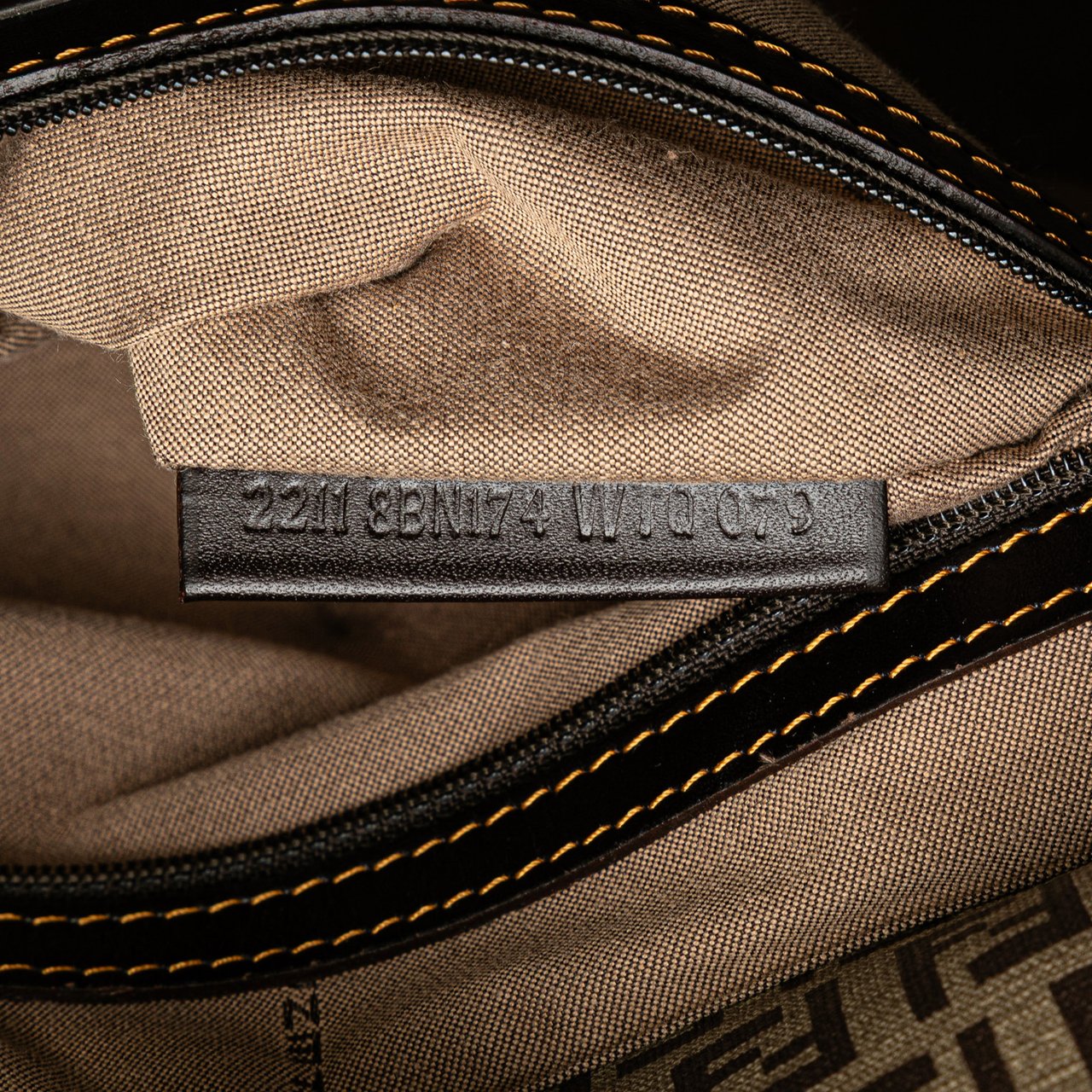 Fendi Zucchino Nylon and Spalmati Grande Pillow Tote Bruin