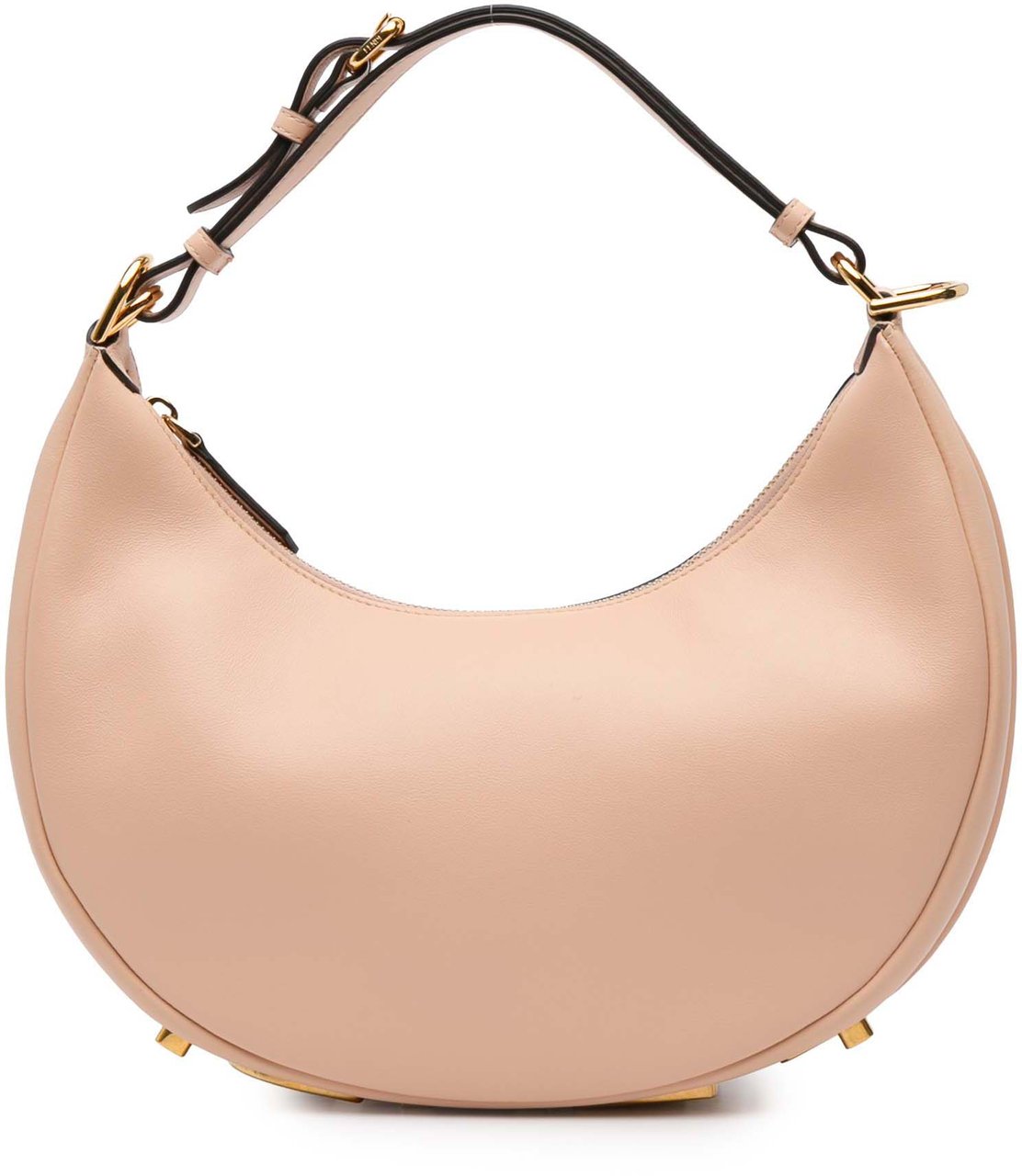 Fendi Small Leather Fendigraphy Hobo Bruin