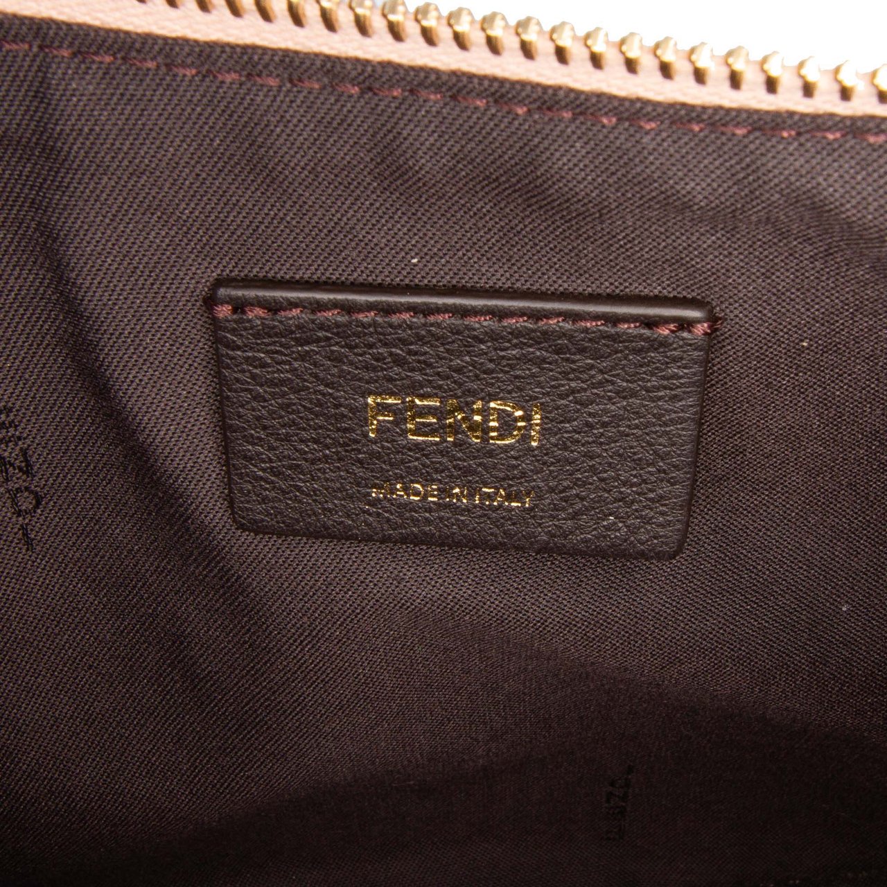 Fendi Small Leather Fendigraphy Hobo Bruin
