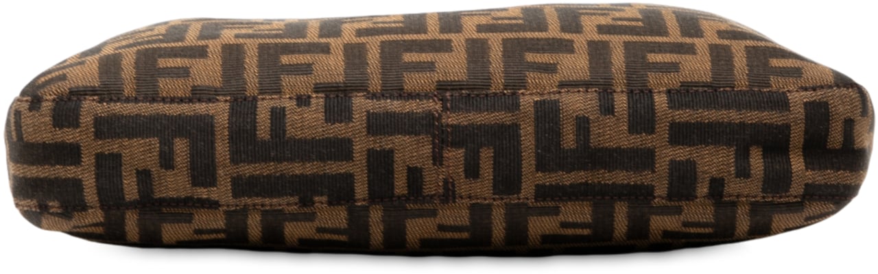 Fendi Zucca Canvas Shoulder Bag Bruin