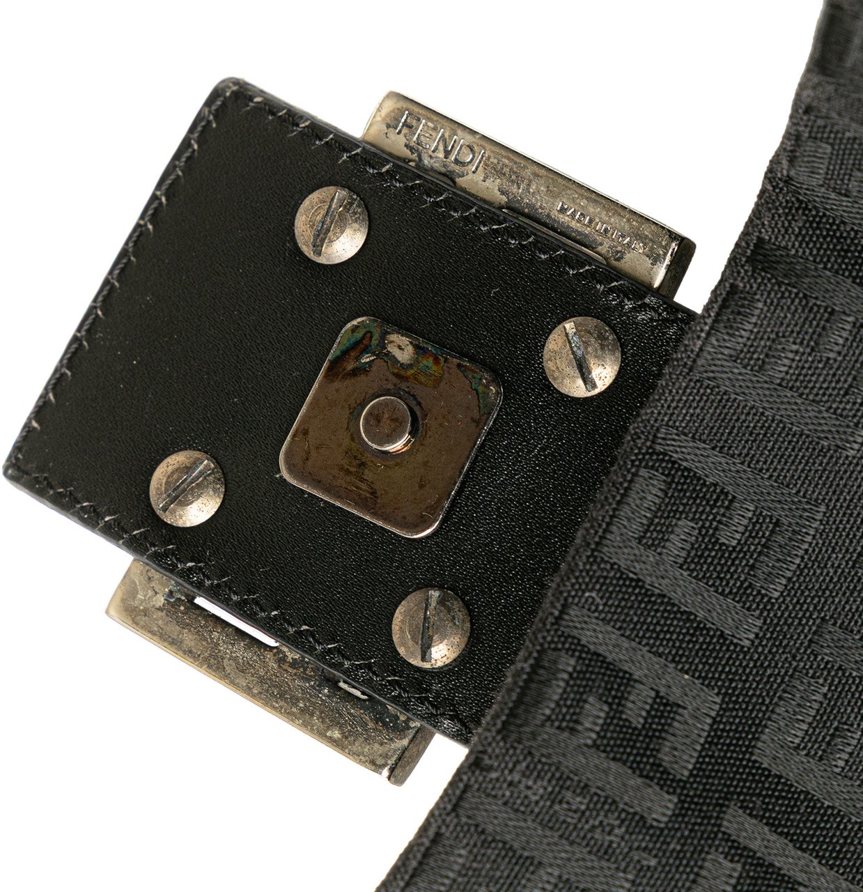 Fendi Zucchino Canvas Mamma Forever Zwart