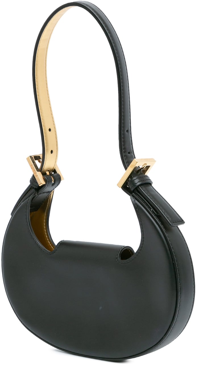 Fendi Mini Leather Cookie Hobo Zwart