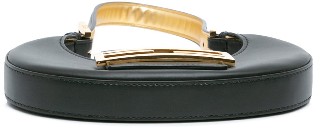 Fendi Mini Leather Cookie Hobo Zwart