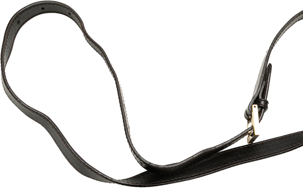 Fendi Zucchino Canvas Crossbody Bruin