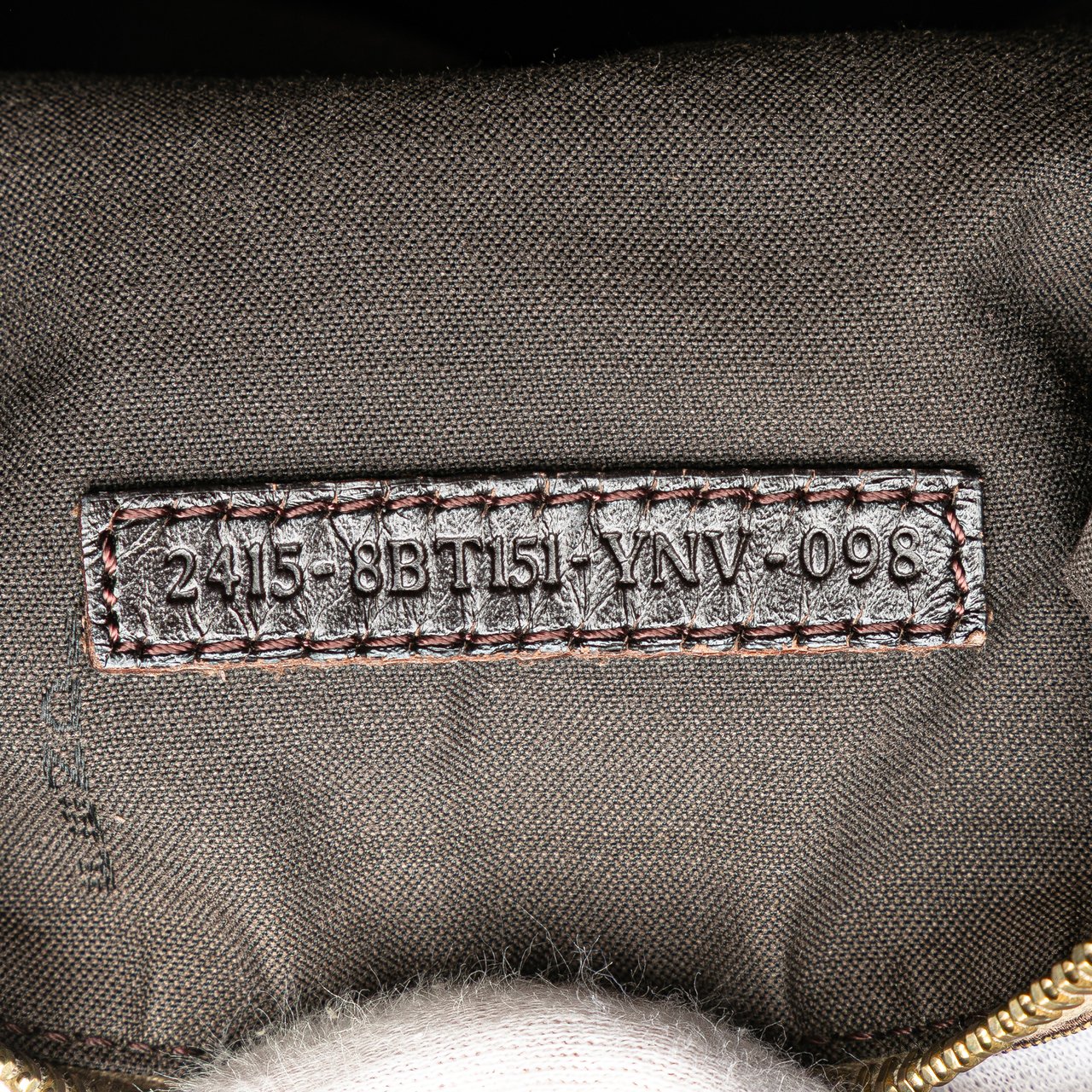 Fendi Zucchino Canvas Crossbody Bruin