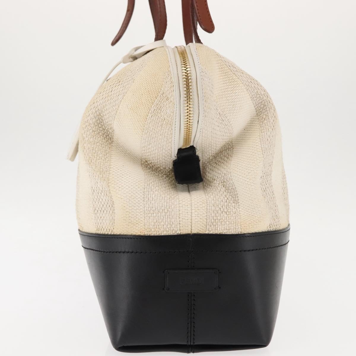 Fendi Fendi Pequin 2Bag Canvas and Leather Beige