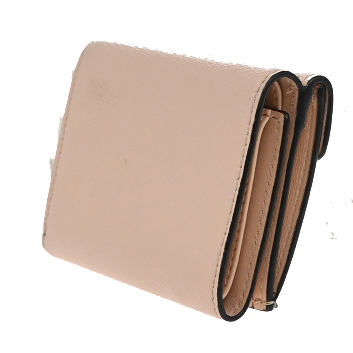 Fendi Fendi F is Fendi Trifold Wallet Leather Micro Roze