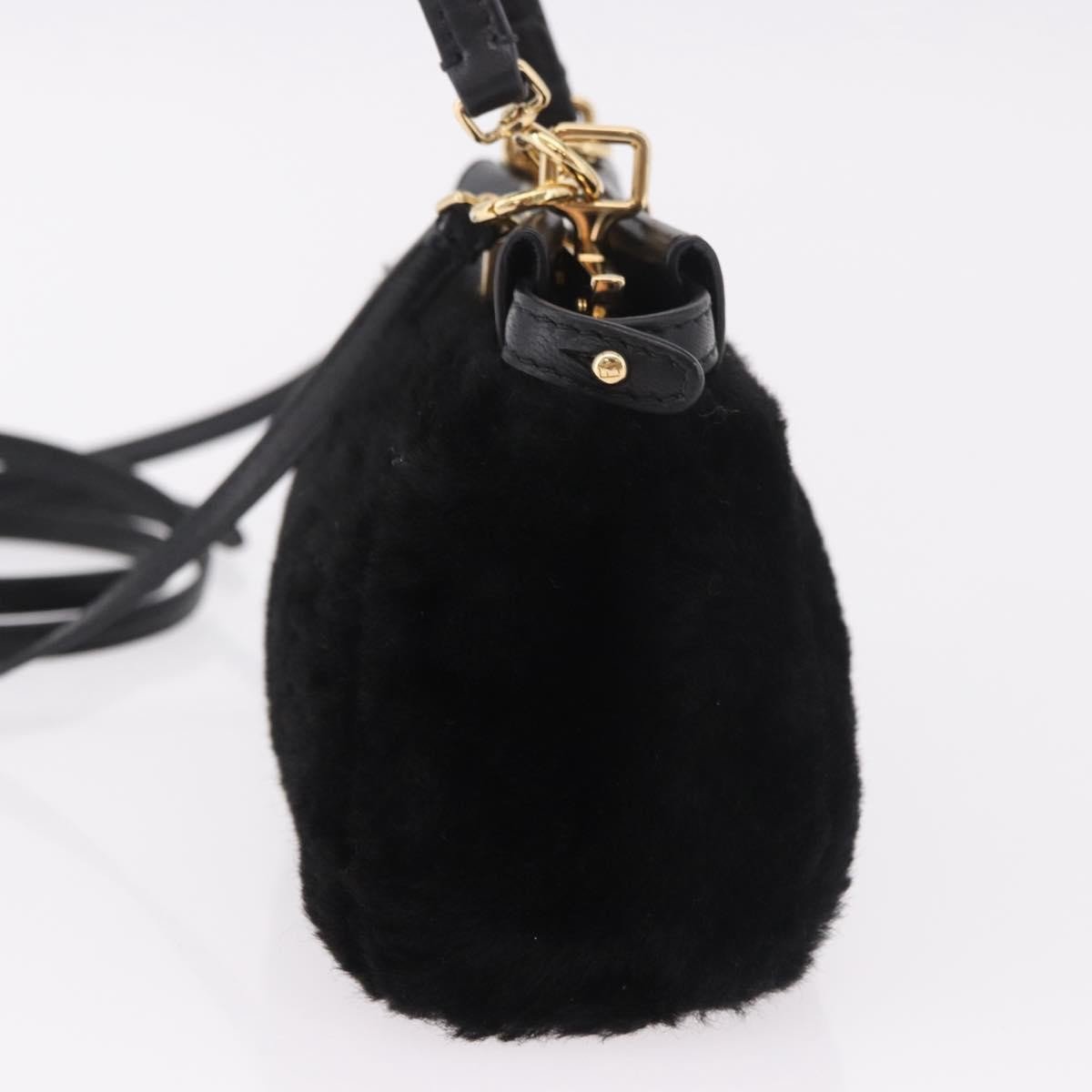 Fendi Peekaboo Fur Micro Zwart