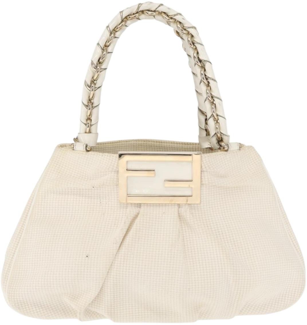 Fendi Fendi Mia Tote Canvas Small Wit