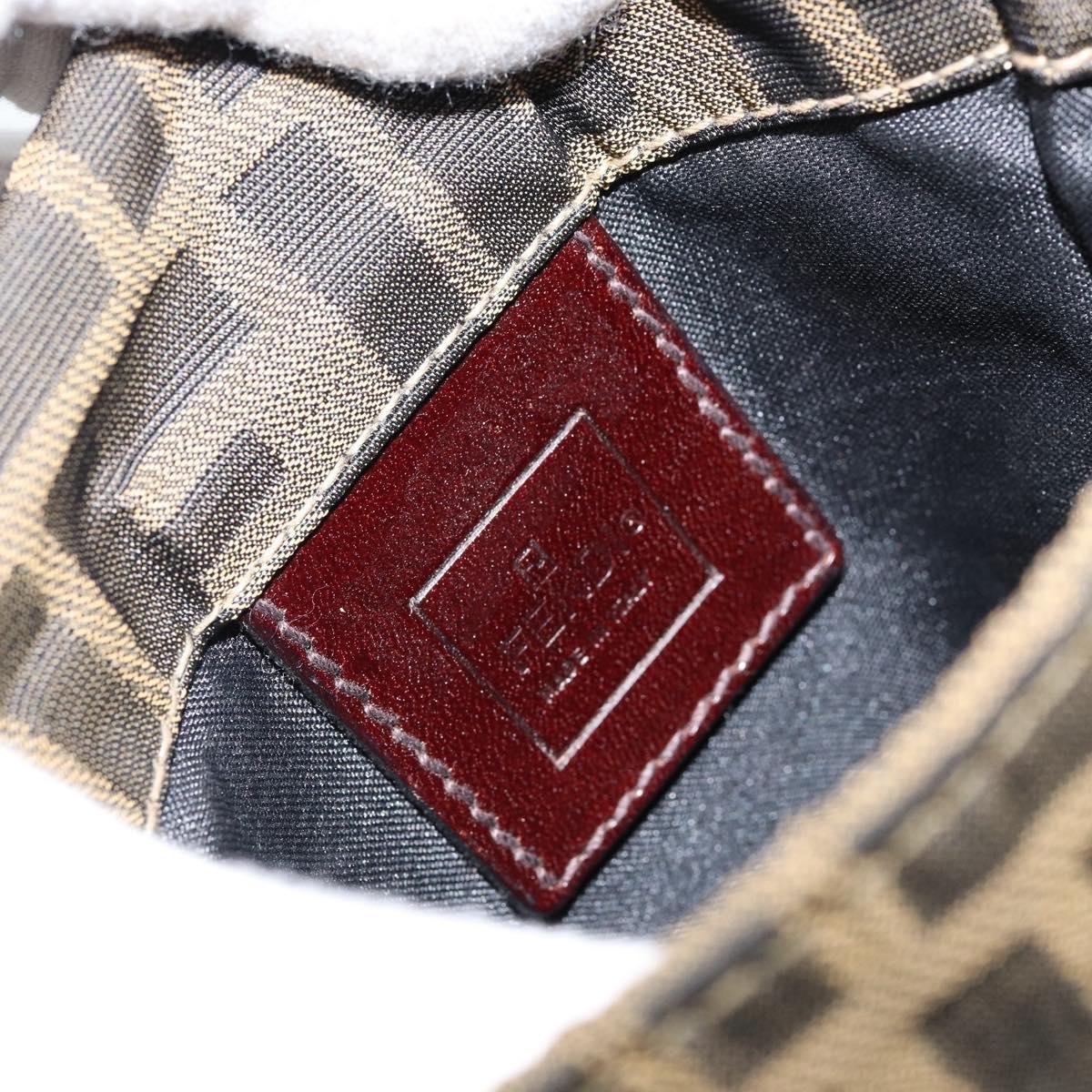 Fendi Fendi Flat Messenger Bag Zucca Canvas Bruin