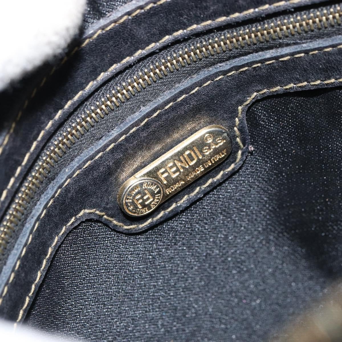 Fendi Fendi Vintage Pequin Shoulder bag Pequin Bruin