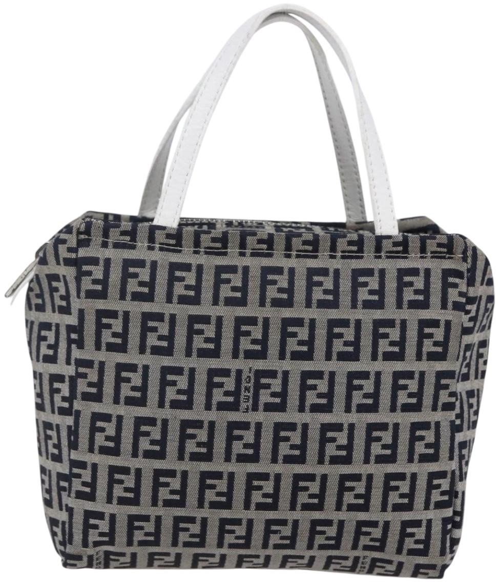 Fendi Fendi Vintage Top Handle Bag Zucchino Navy
