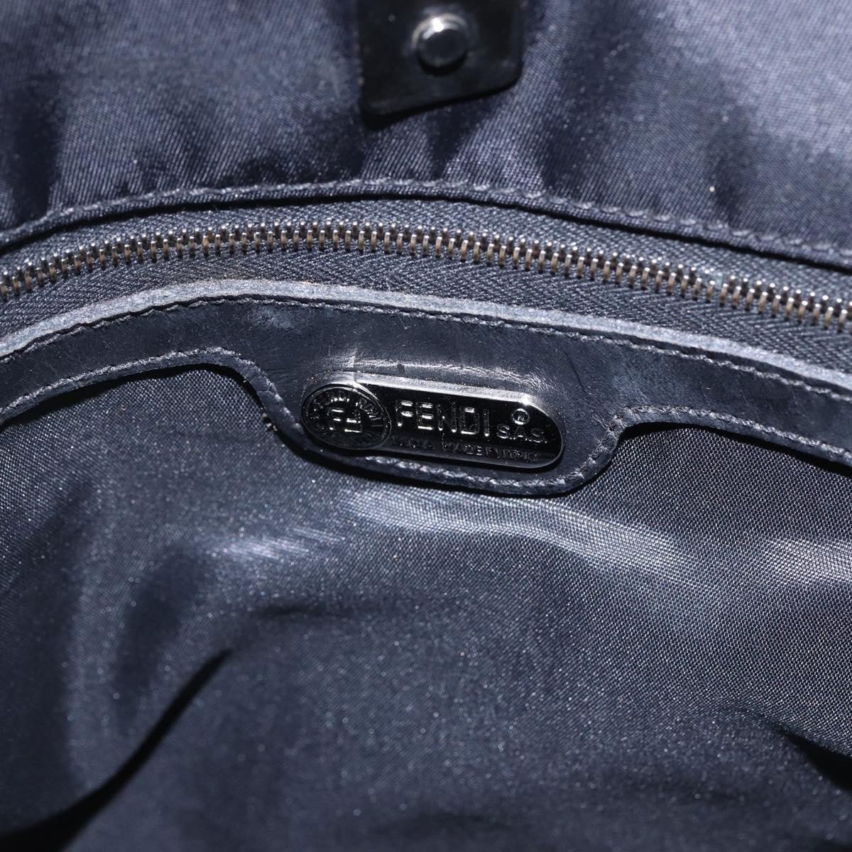 Fendi Fendi Vintage FF Tote Nylon Medium Zwart