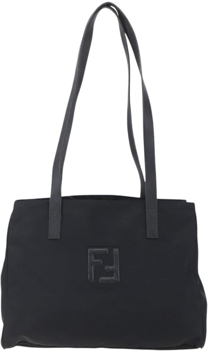 Fendi Fendi Vintage FF Tote Nylon Medium Zwart