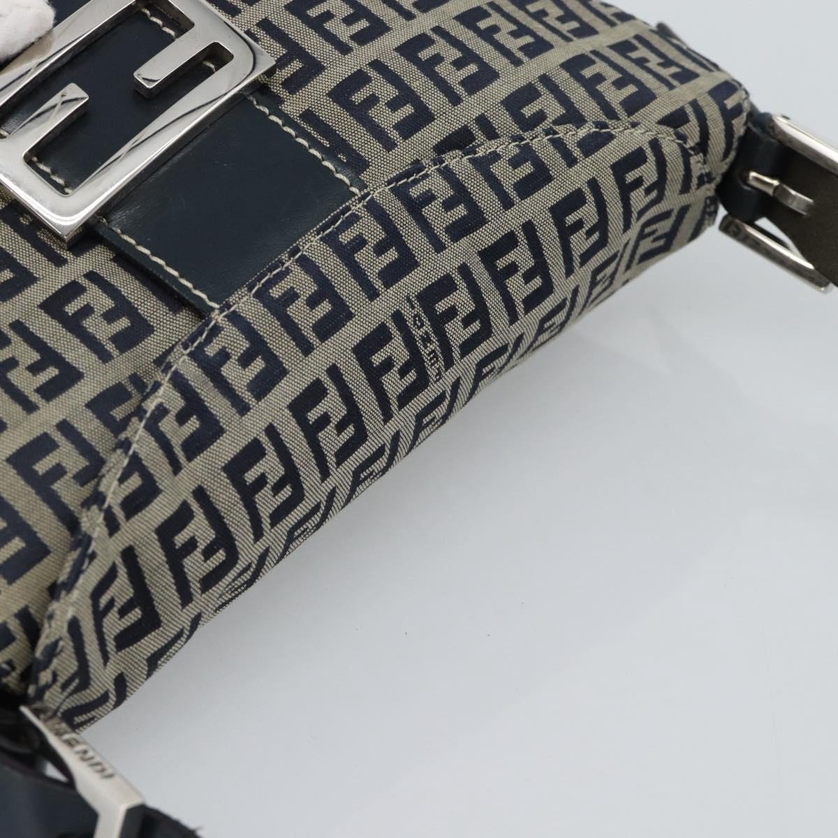 Fendi Zucchino Canvas Mamma Baguette canvas medium Navy