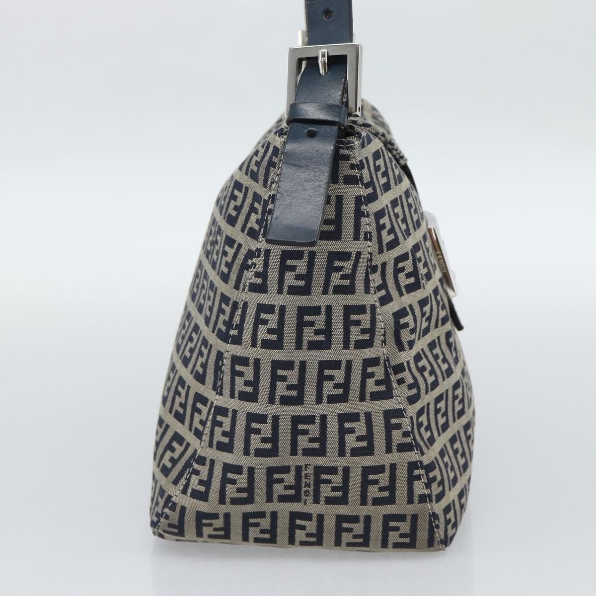 Fendi Zucchino Canvas Mamma Baguette canvas medium Navy