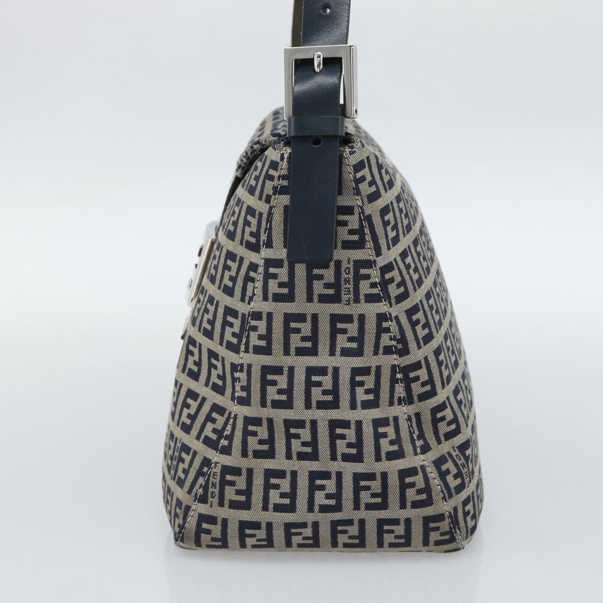 Fendi Zucchino Canvas Mamma Baguette canvas medium Navy