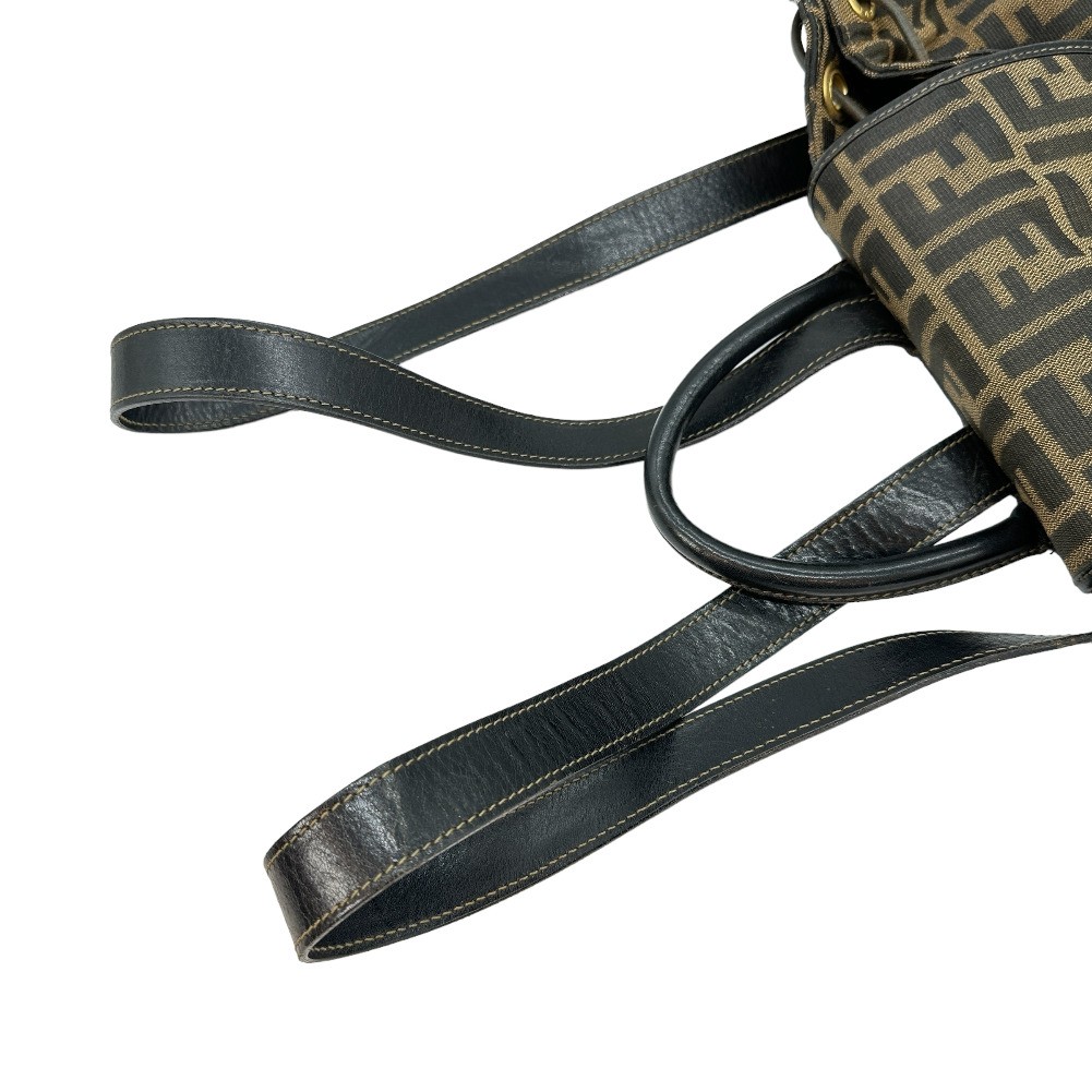 Fendi Fendi FENDI BACKPACK DAYPACK ZUCCA Canvas Bruin