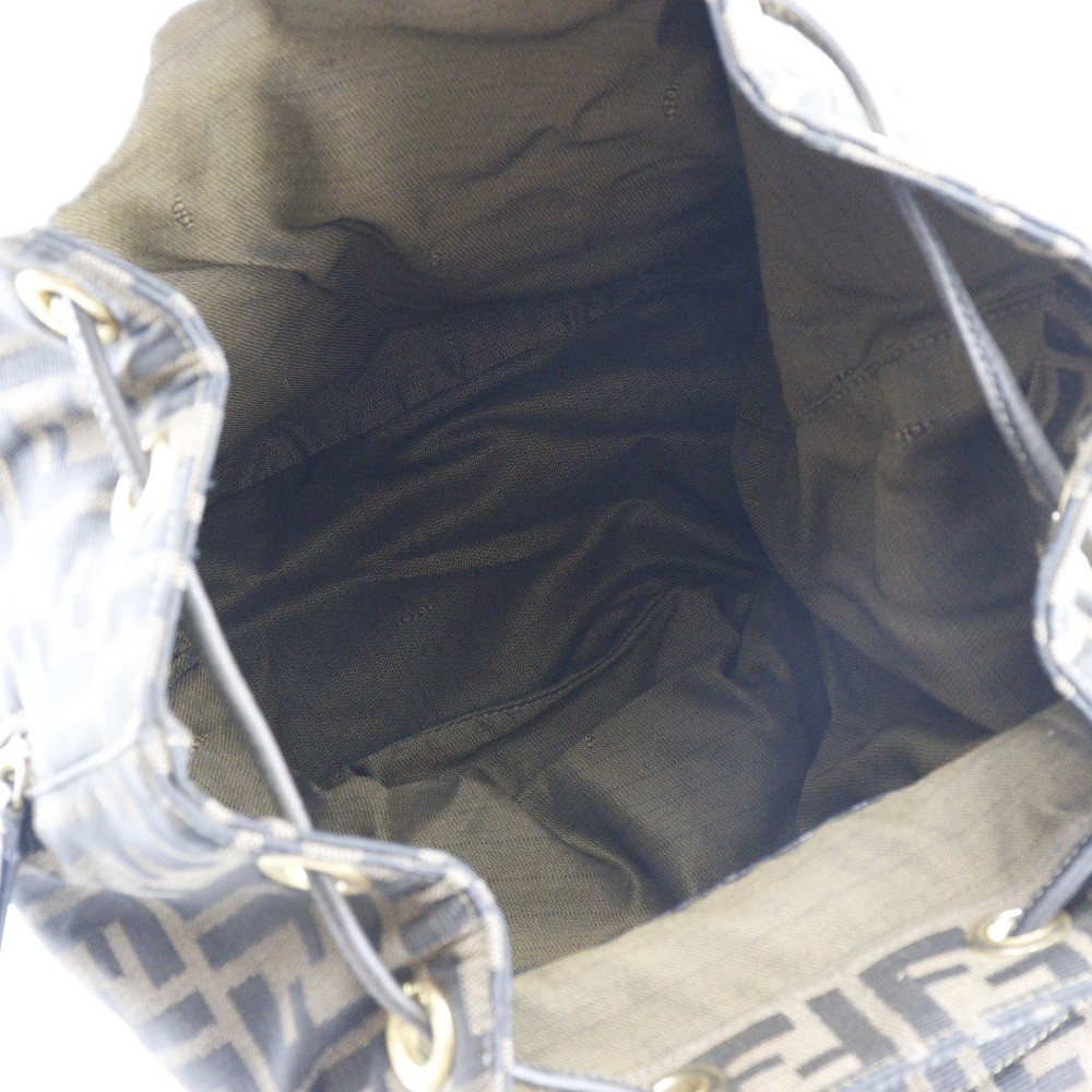 Fendi Fendi FENDI BACKPACK DAYPACK ZUCCA Canvas Bruin