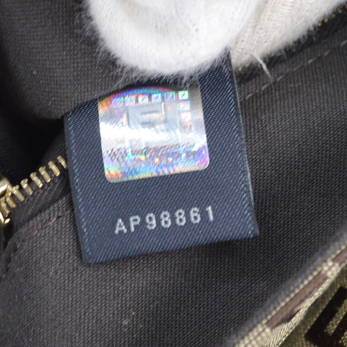 Fendi Fendi Vintage Flap Satchel Zucchino Canvas Large Bruin