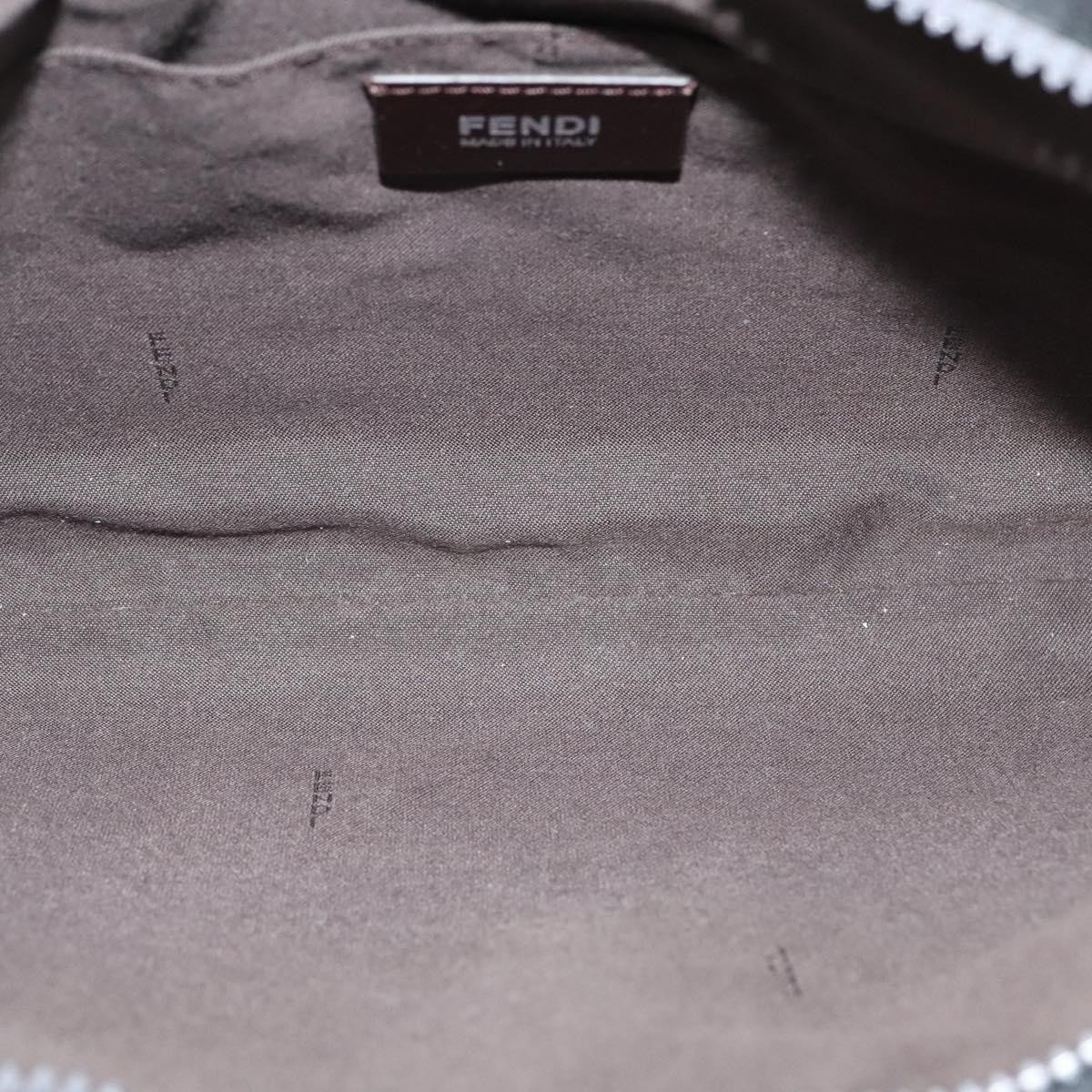 Fendi Fendi Slip Pocket Messenger Zucca Coated Canvas Medium Grijs