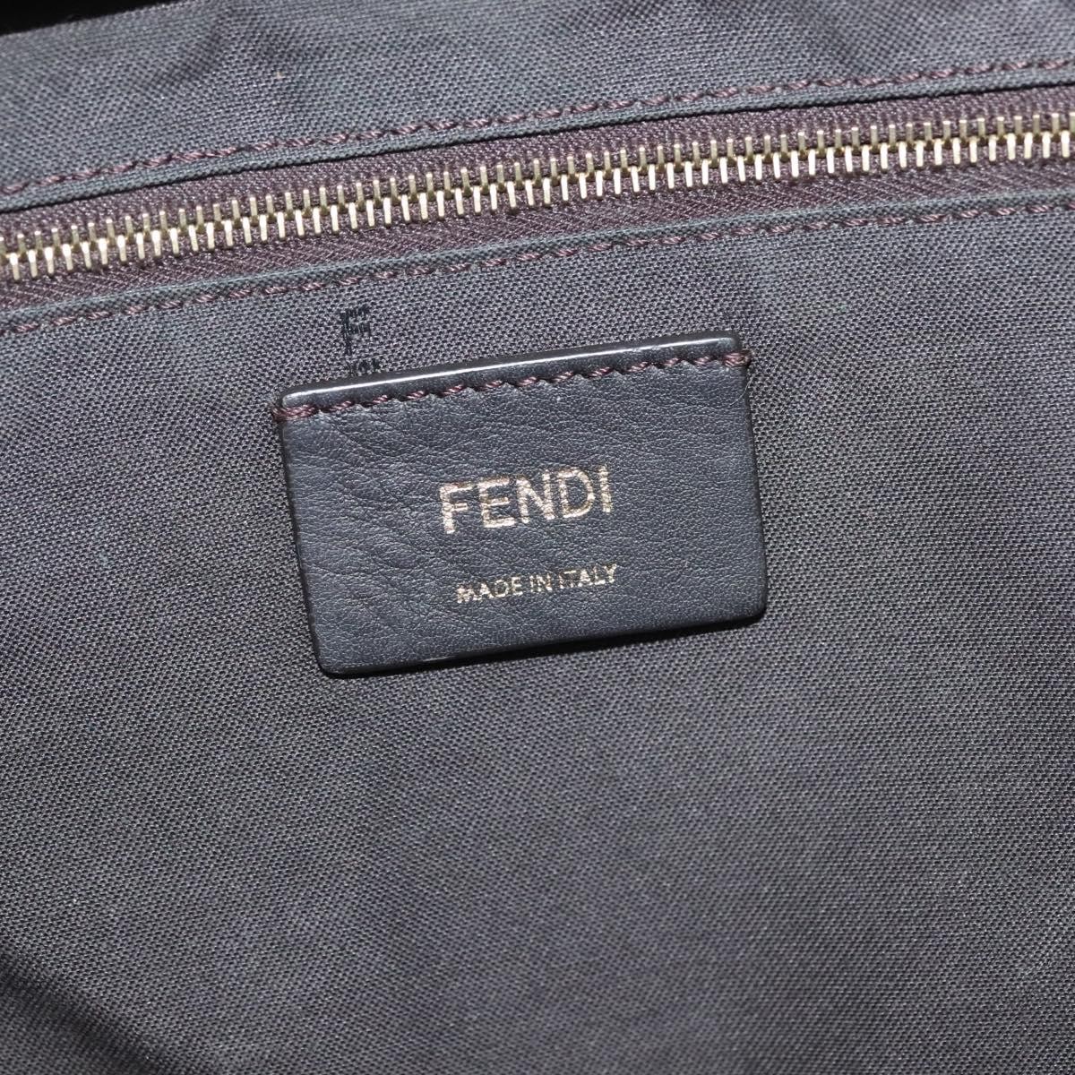 Fendi Fendi Mania Logo Waist Bag Zucca Coated Canvas Bruin