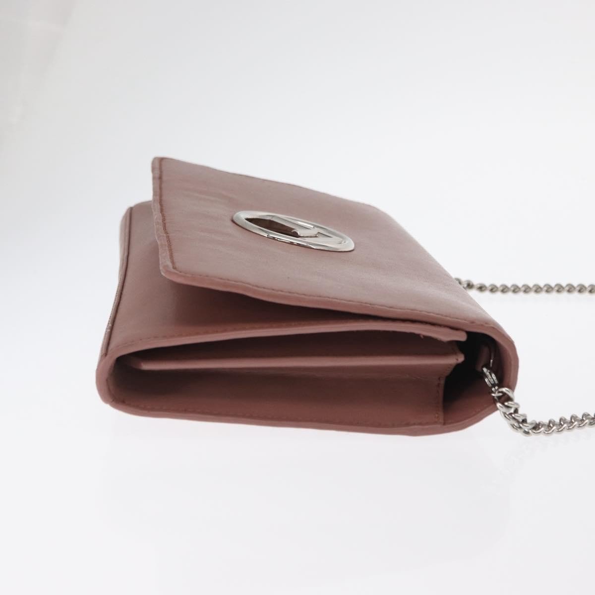 Fendi Fendi F is Fendi Wallet on Chain Leather Mini Roze