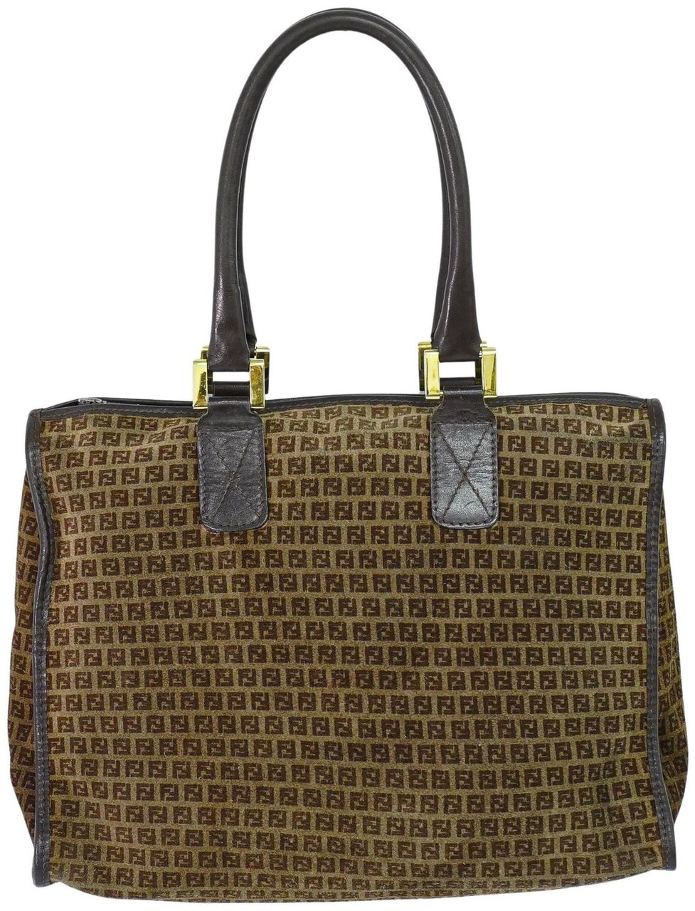 Fendi Fendi Vintage Shopping Tote Suede Bruin