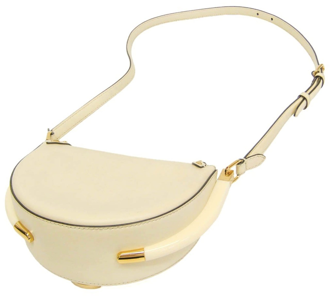 Fendi Moonlight Flap Leather with Plexiglass Detail Wit