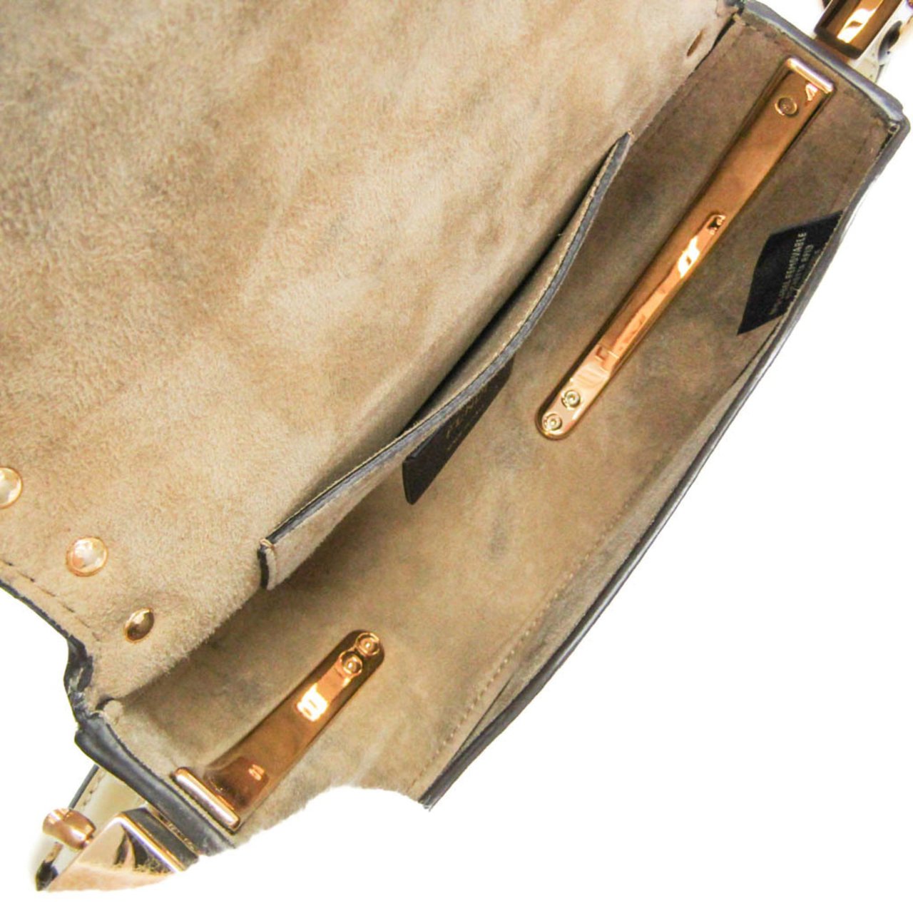 Fendi Moonlight Flap Leather with Plexiglass Detail Wit