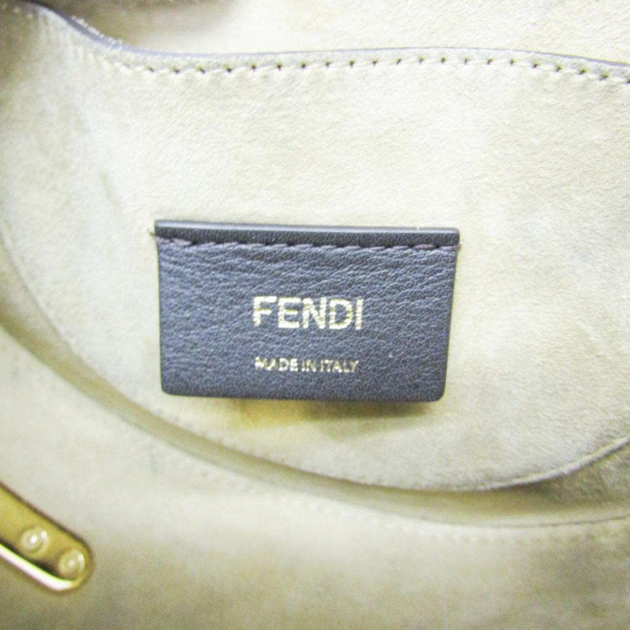 Fendi Moonlight Flap Leather with Plexiglass Detail Wit