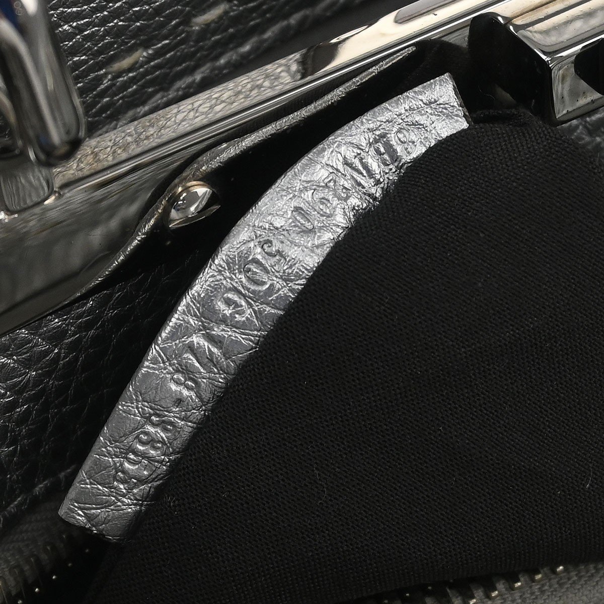 Fendi Fendi Selleria Peekaboo Bag Rigid Leather Regular Zilver