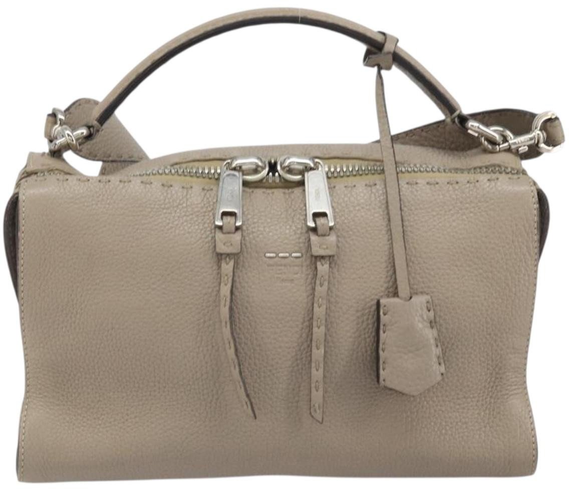 Fendi Fendi Selleria Lei Bag Leather Grijs