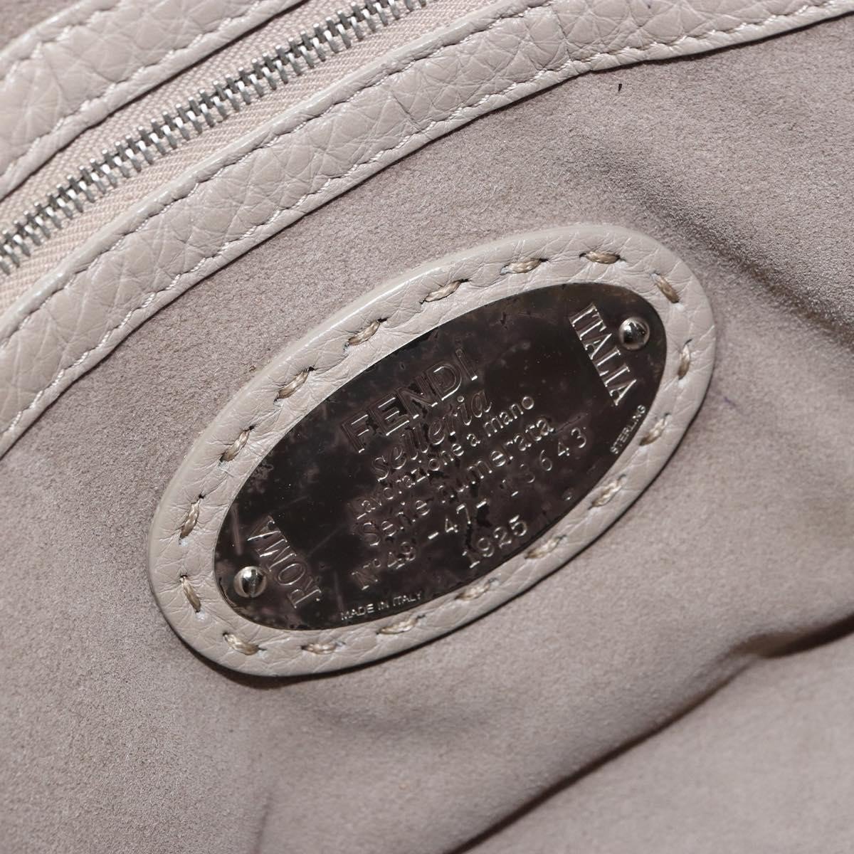 Fendi Fendi Selleria Lei Bag Leather Grijs