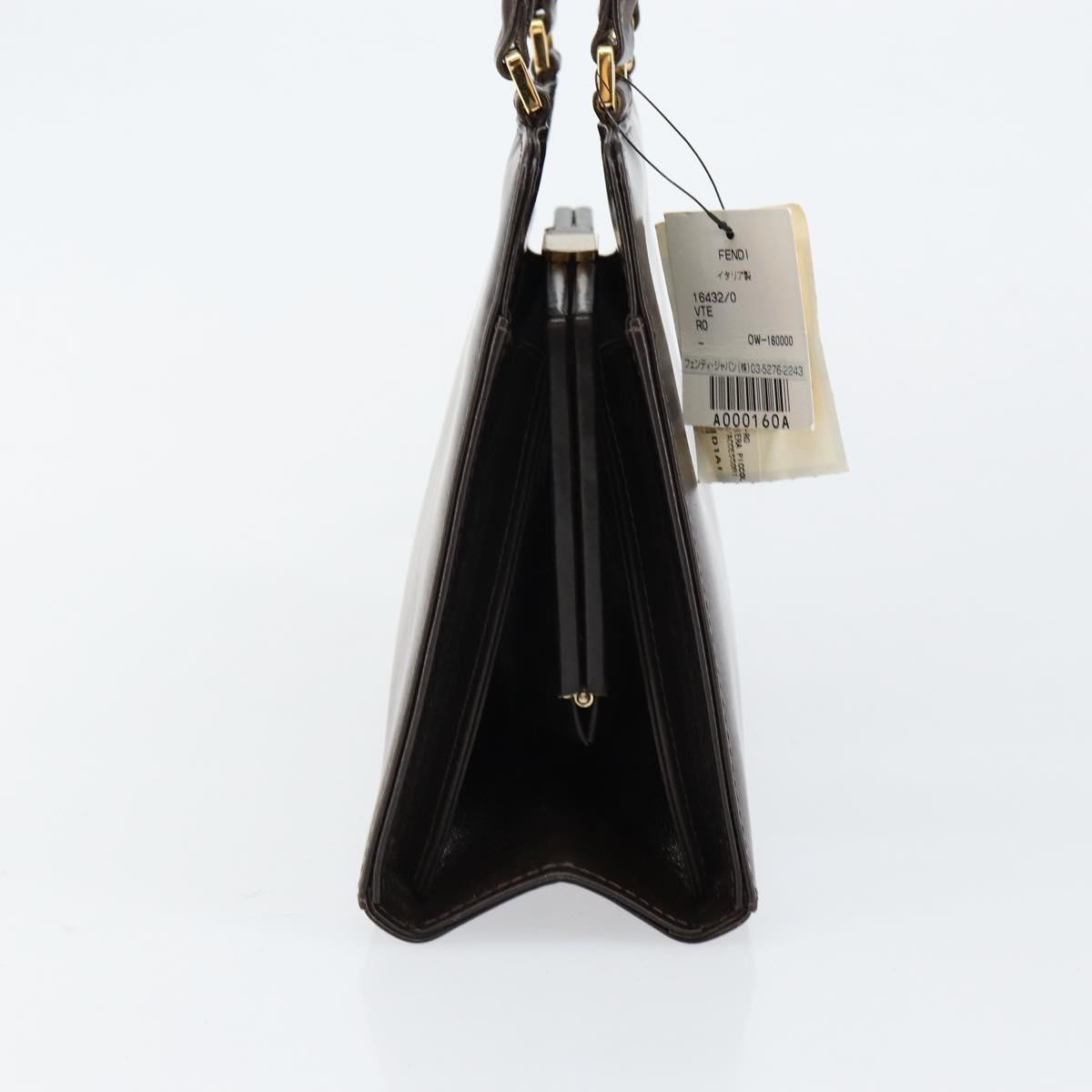 Fendi Fendi Vintage Top Handle Bag Leather Bruin